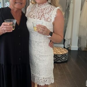 The Impeccable Pig Ivory Lace Dress